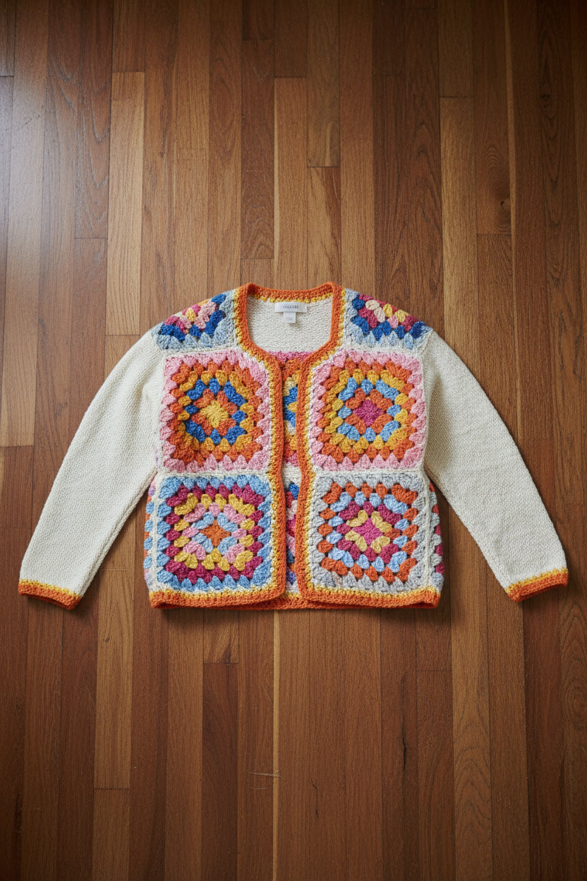 Granny Square Crochet Cardigan