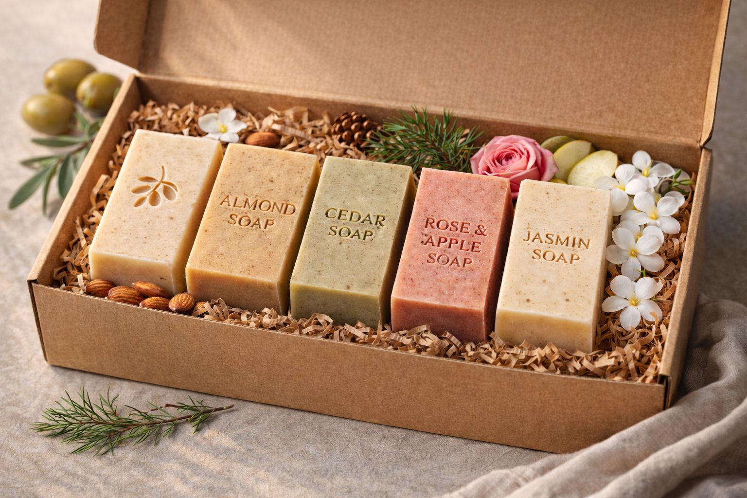 Natural Olive Oil Soap Gift Set
