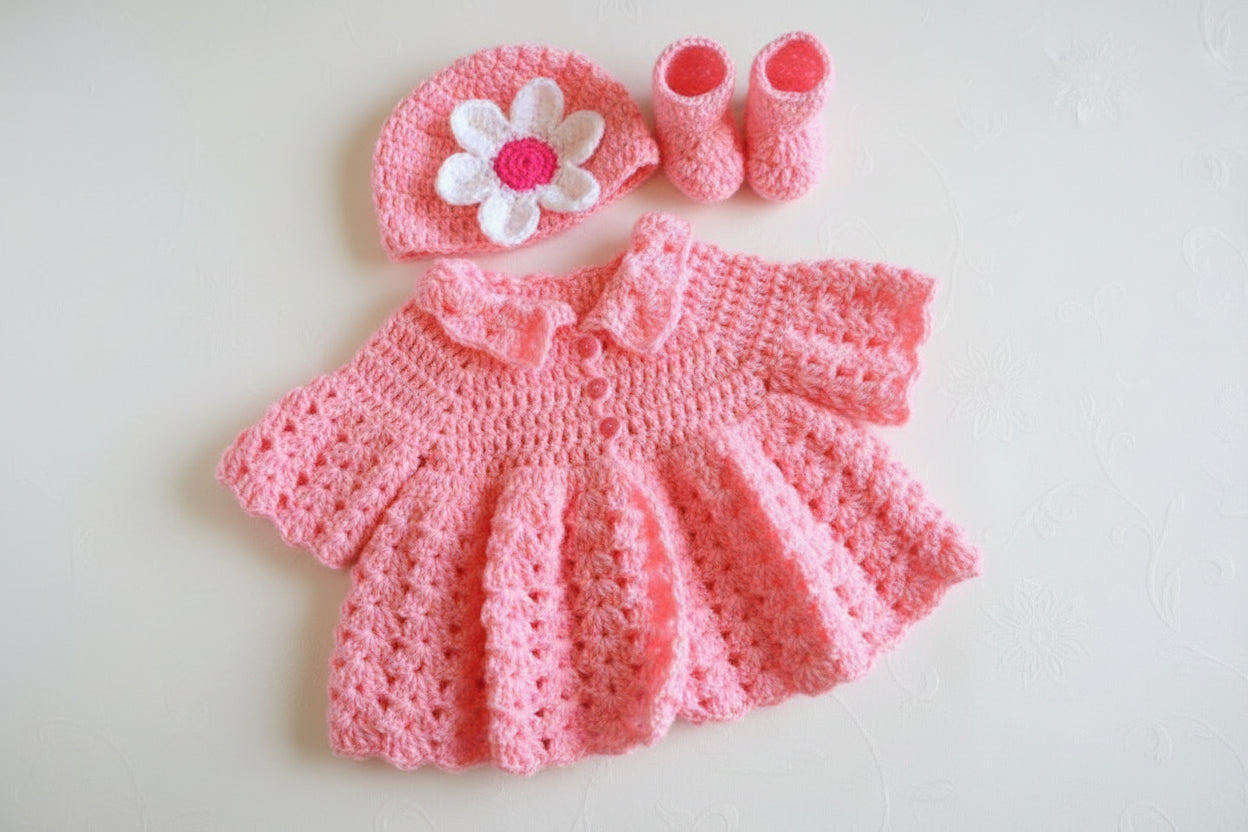 Rosy Dream Crochet Set